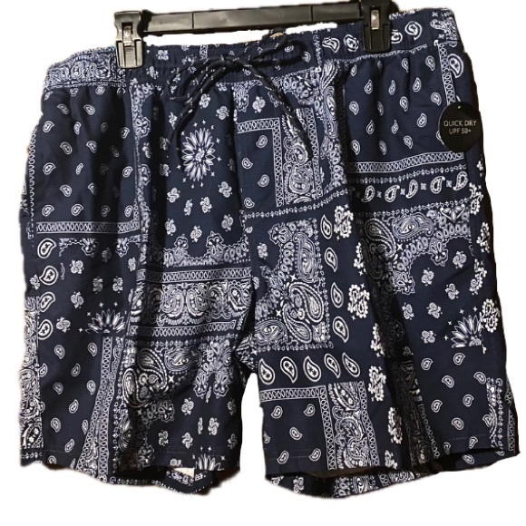 No Boundaries | Swim | No Boundaries Mens Large Drawstring Navy And
